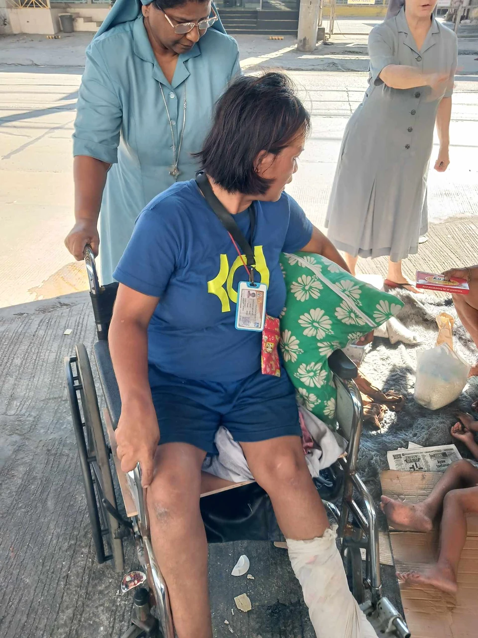 A sister visiting a community member