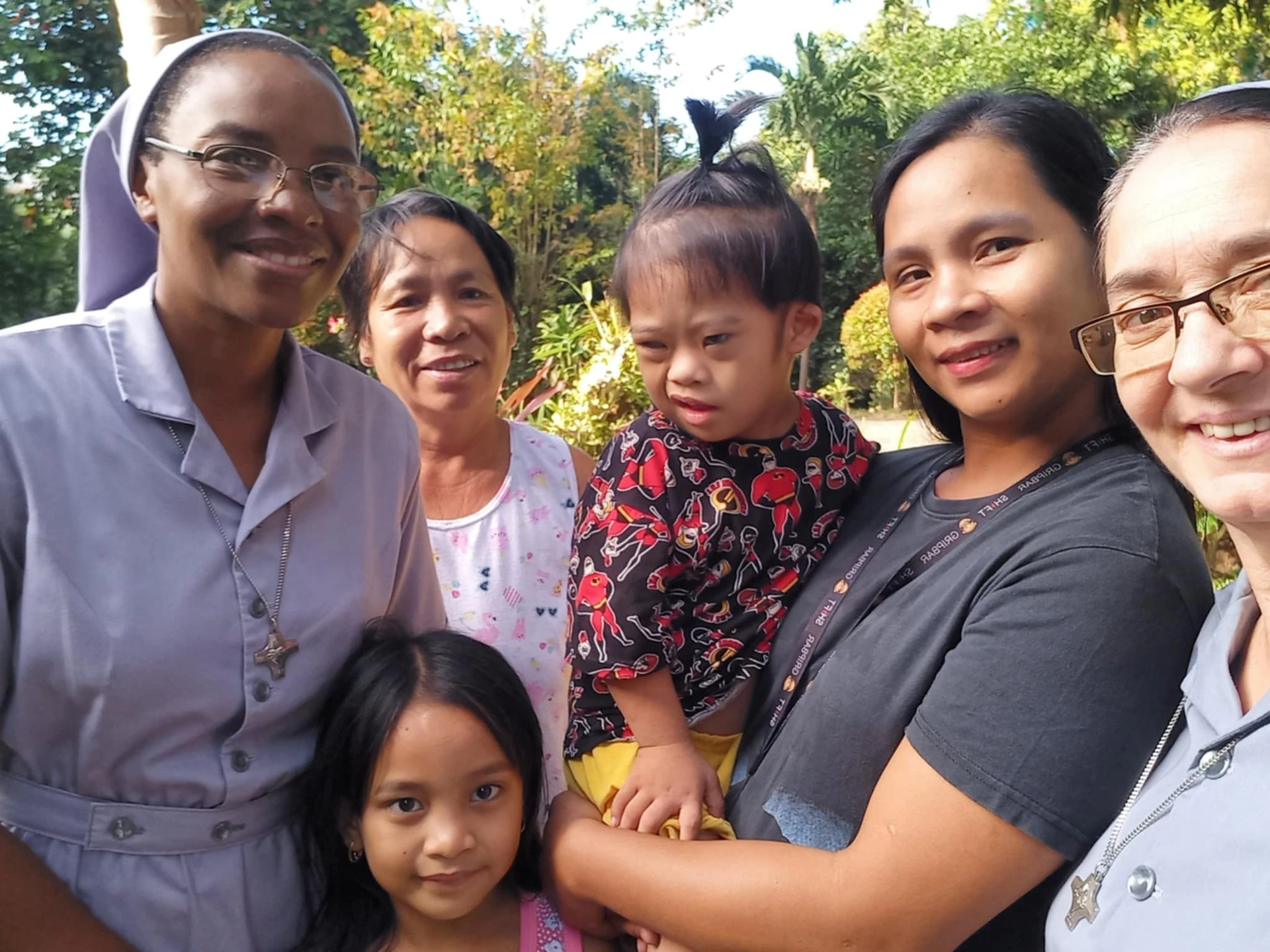 Sisters with adults and children from the community
