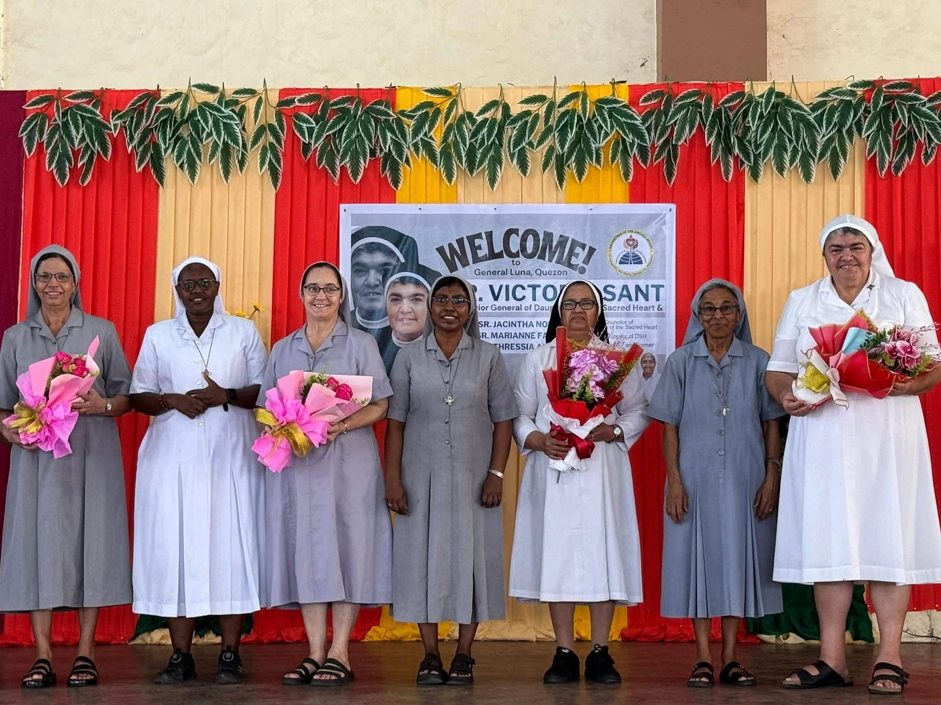 Sisters and guests gathered for a welcome celebration