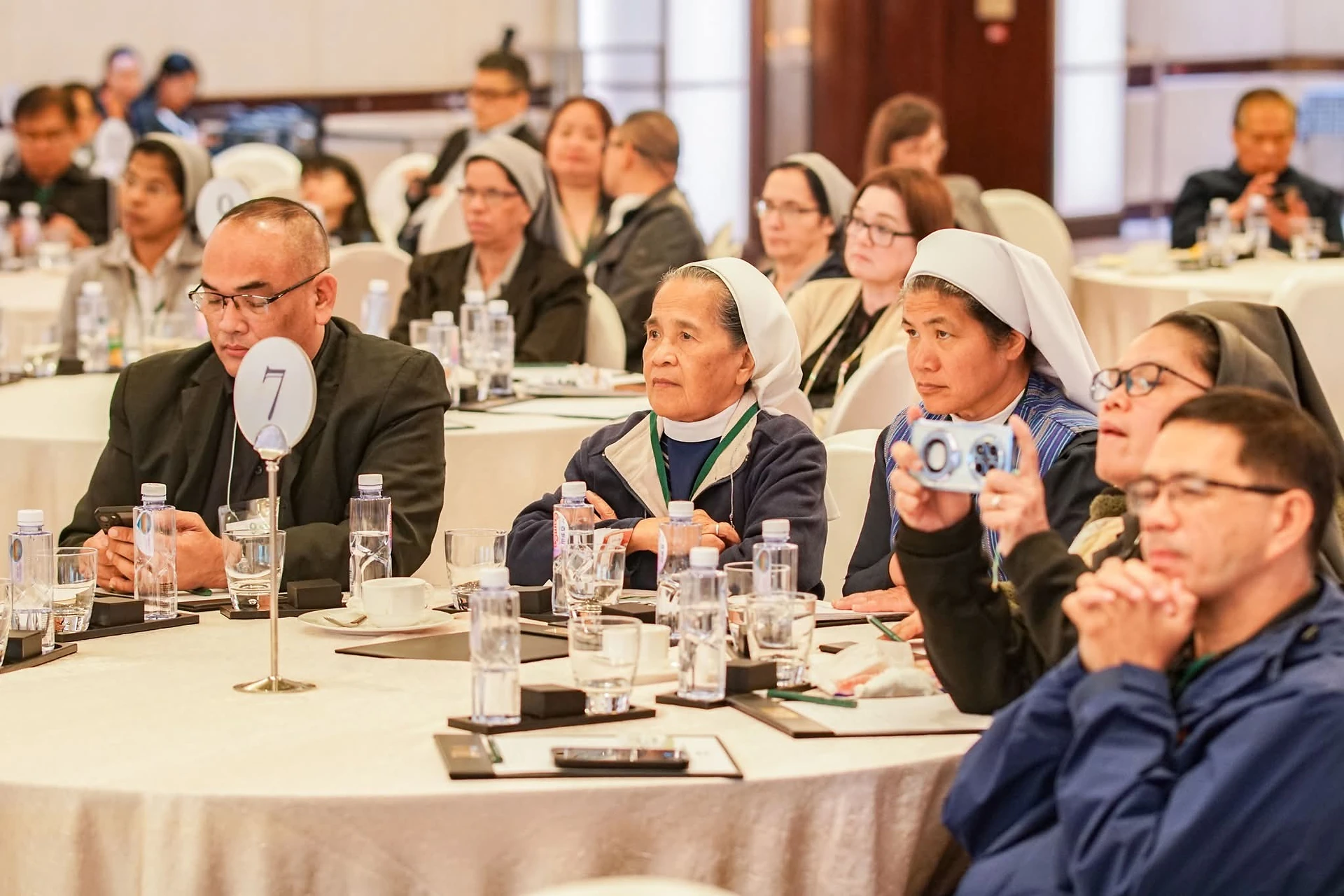 Sisters and fellow participants together at a conference